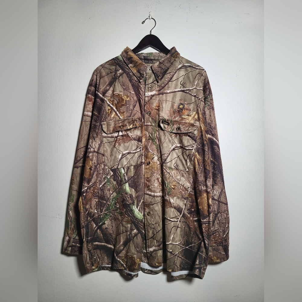 👕🌶 Rocky Real Tree Camo Longsleeve Button Up Shirt